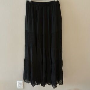 Elegant Black Maxi Skirt